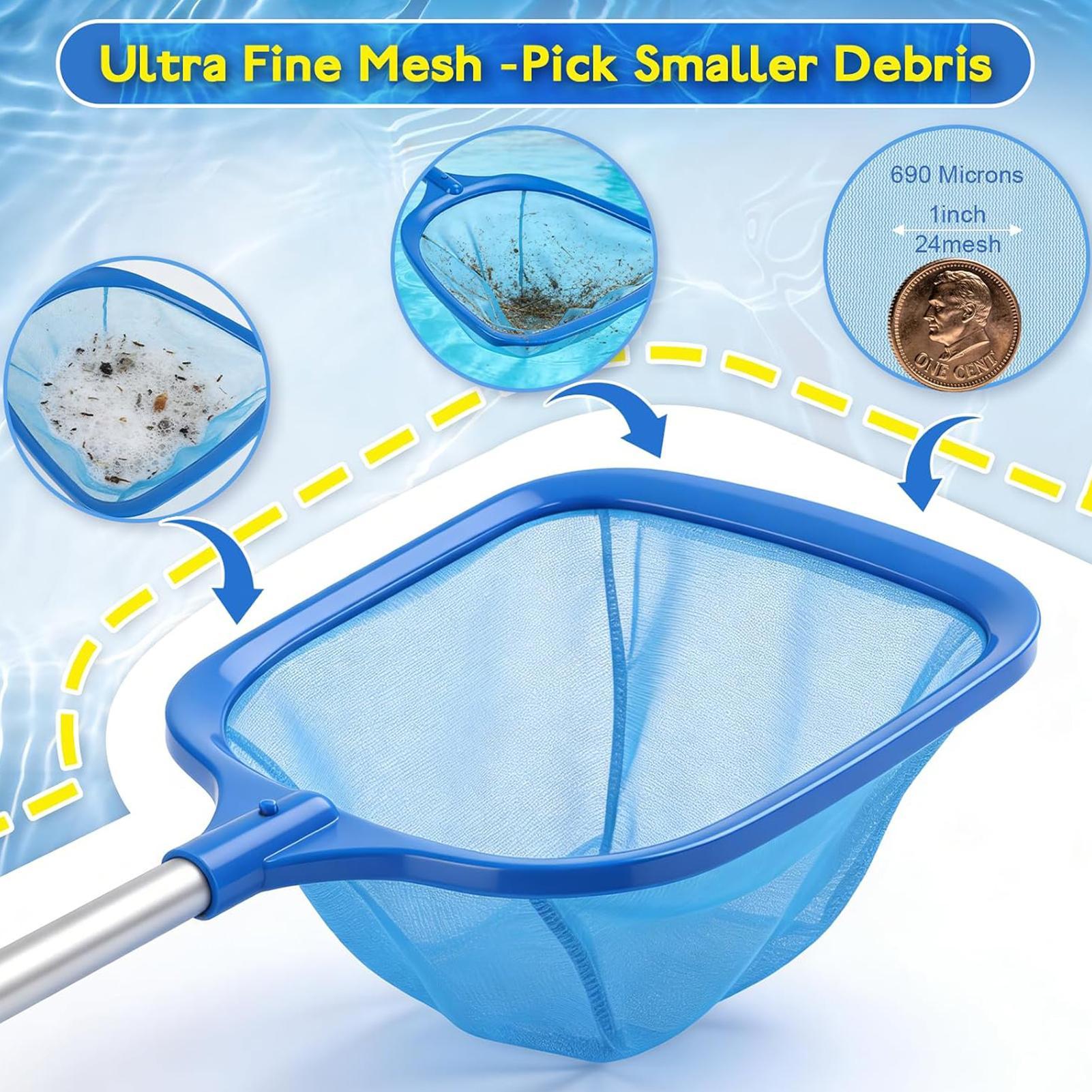 Pool Net Skimmer Water Mesh Fi - Pool Skimmer Net review and price