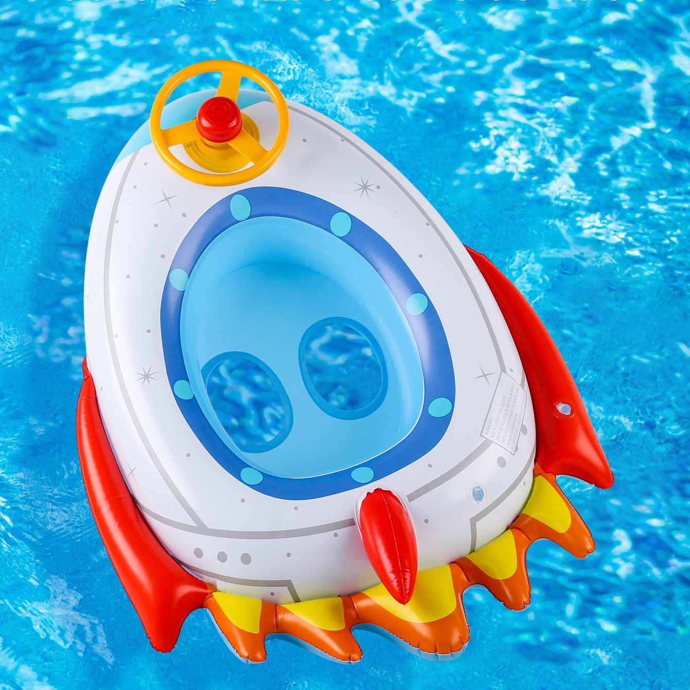 1PC Rocket-shaped Thickened In - Pool Float Ring Inflatable review and price