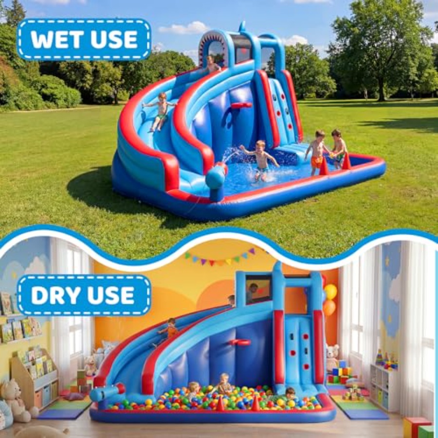 Backyard inflatable water slid - Water Slide Inflatable review and price