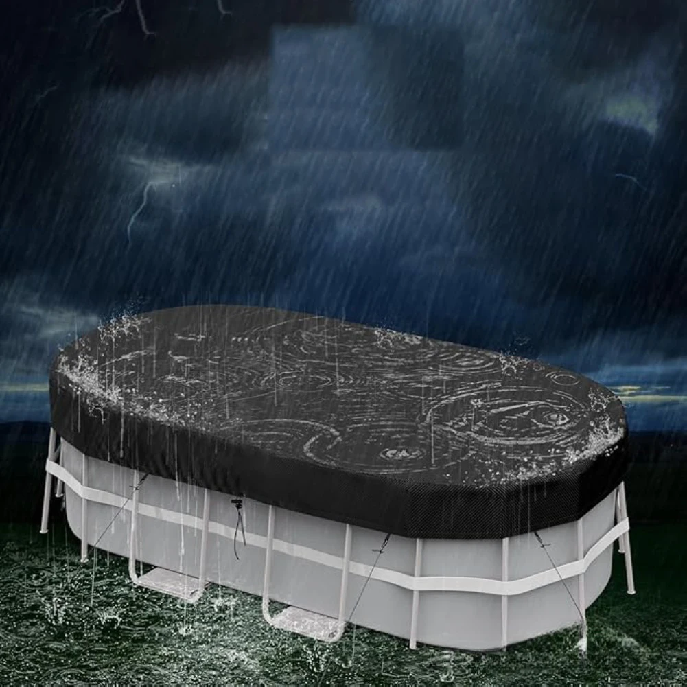 Solar Oval Pool Cover Rectangu - Pool Cover Waterproof review and price
