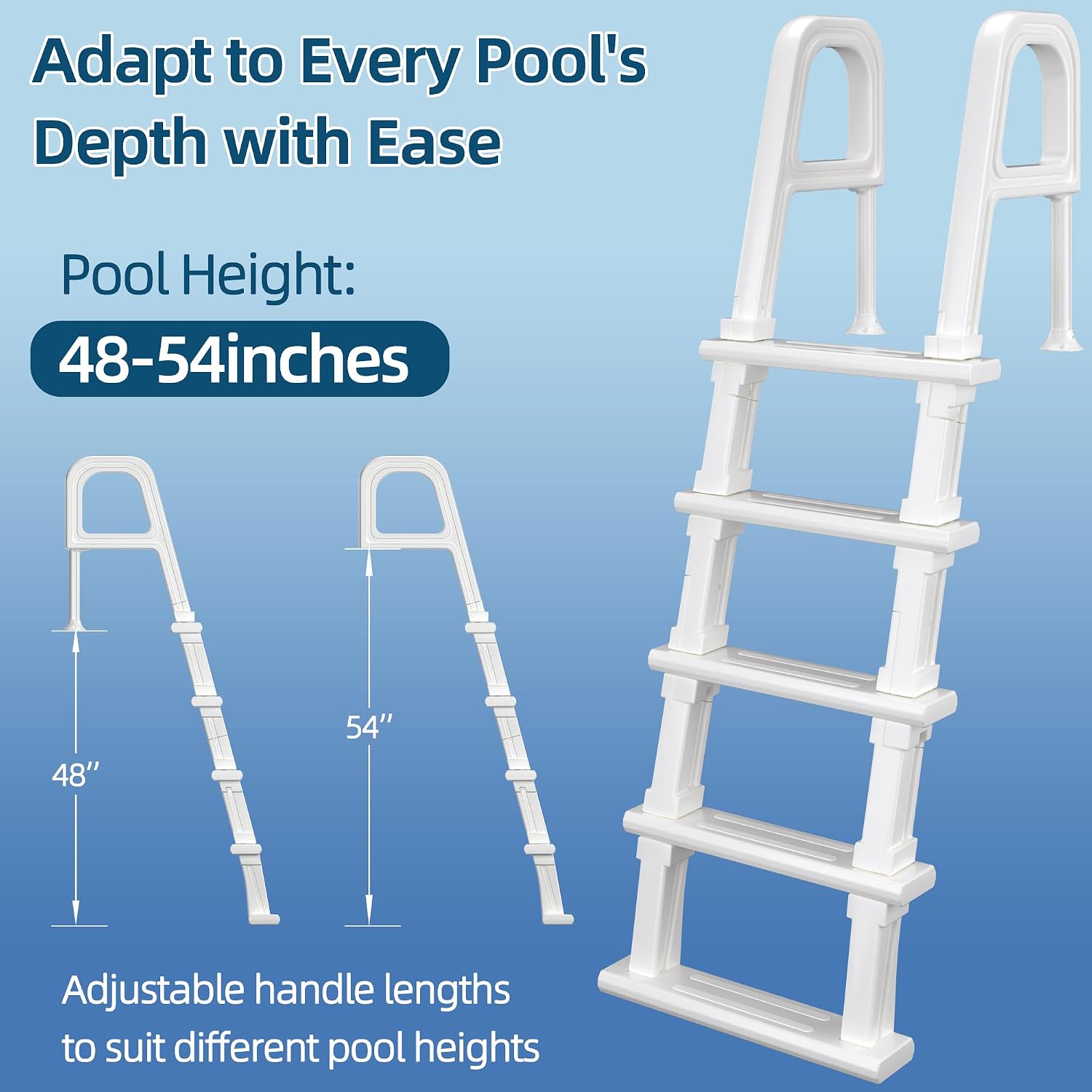 Pool Ladder, 5-Step Pool Stair - Pool Ladder Above Ground review and price