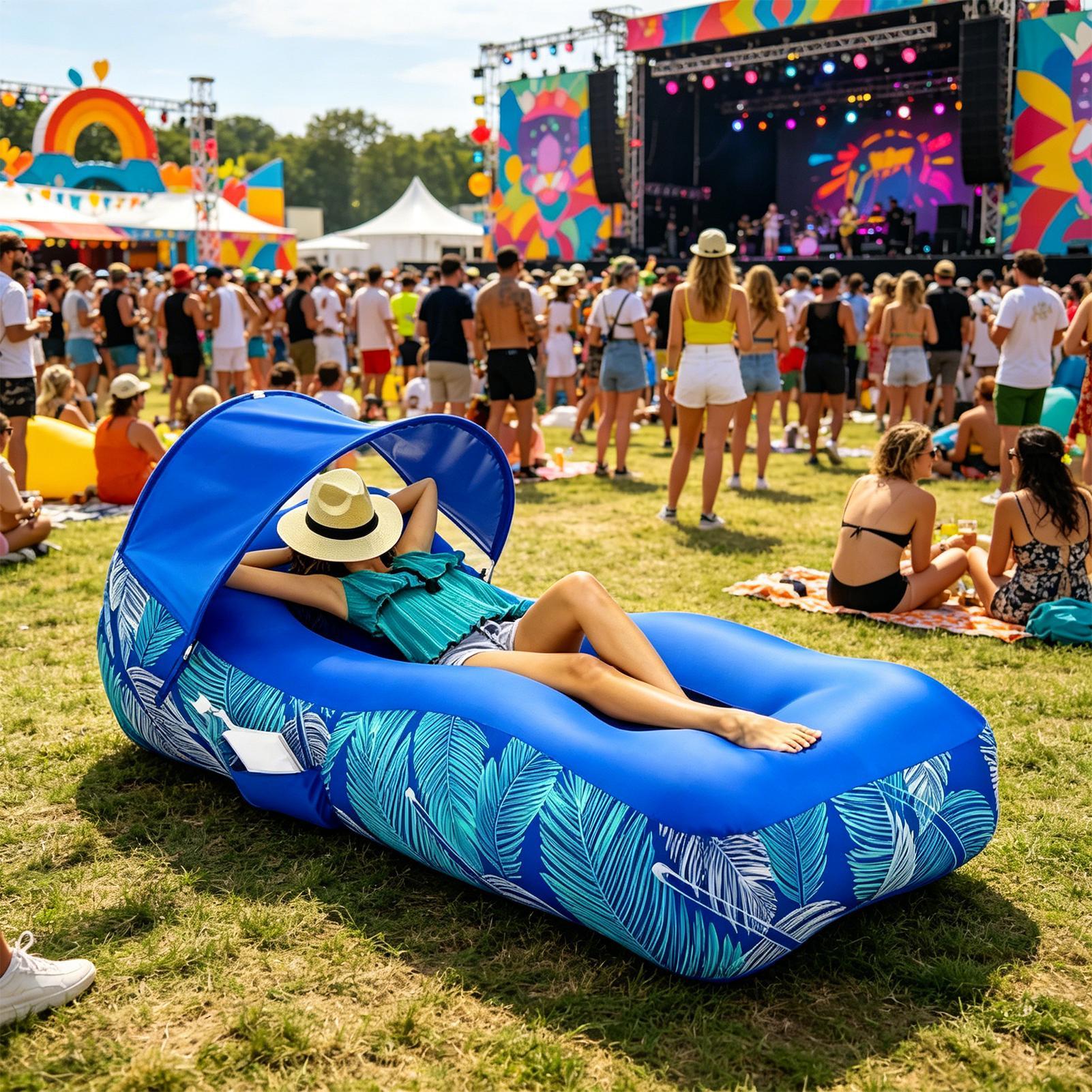 Inflatable Lounger with Sunsha - Pool Lounger Inflatable review and price