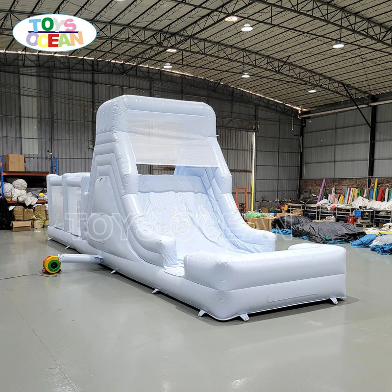 White Inflatable Water Slide w - Water Slide Inflatable review and price