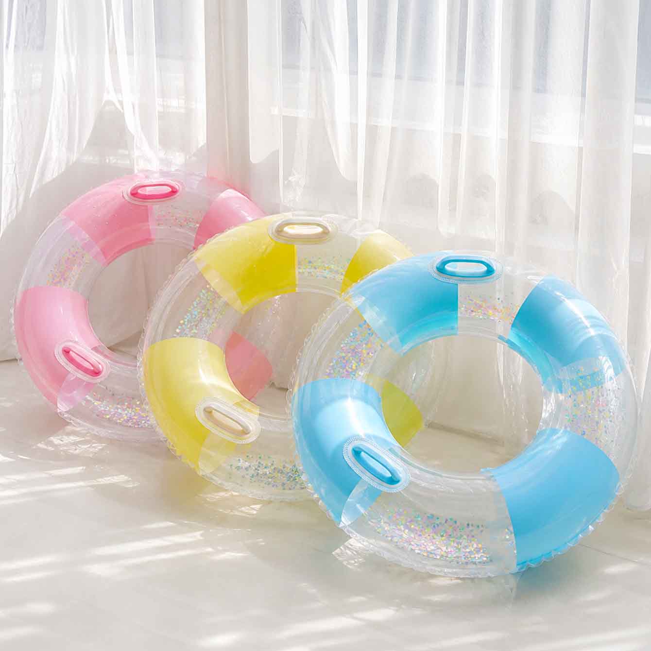 1PC Pool Floats with Handles f - Pool Float Ring Inflatable review and price