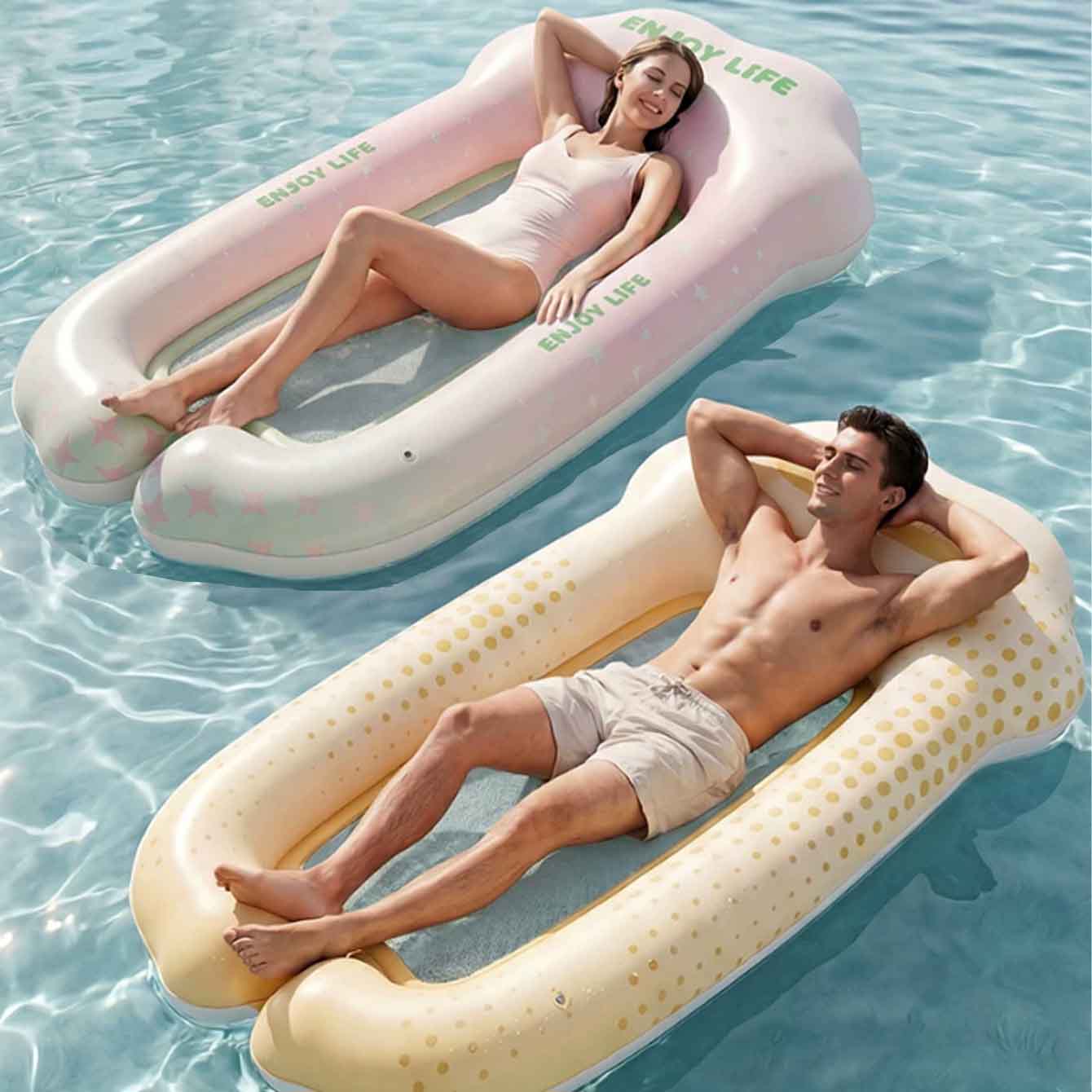 Inflatable Water Hammock Pool  - Pool Lounger Inflatable review and price