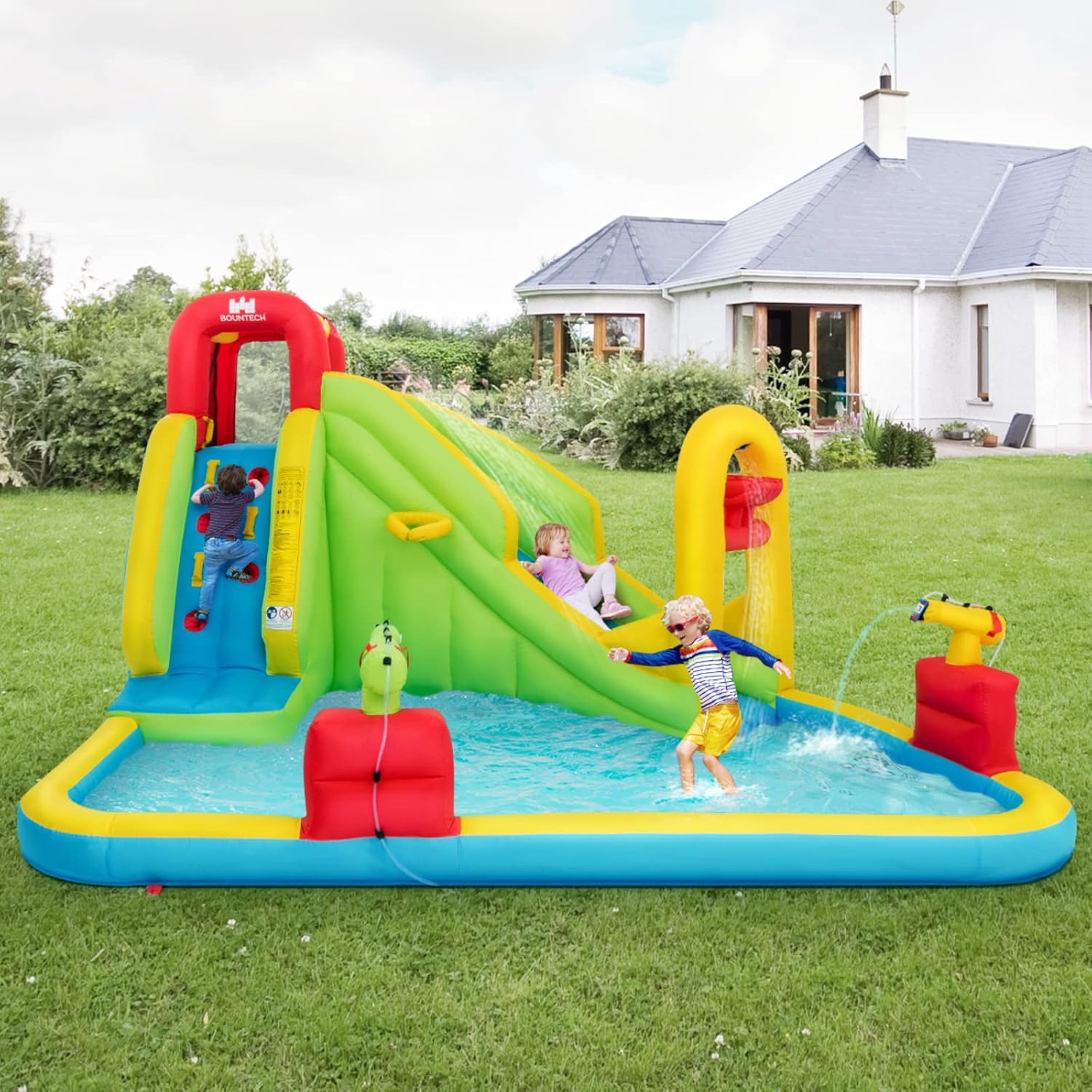 Mega Inflatable Water Park Bou - Water Slide Inflatable review and price