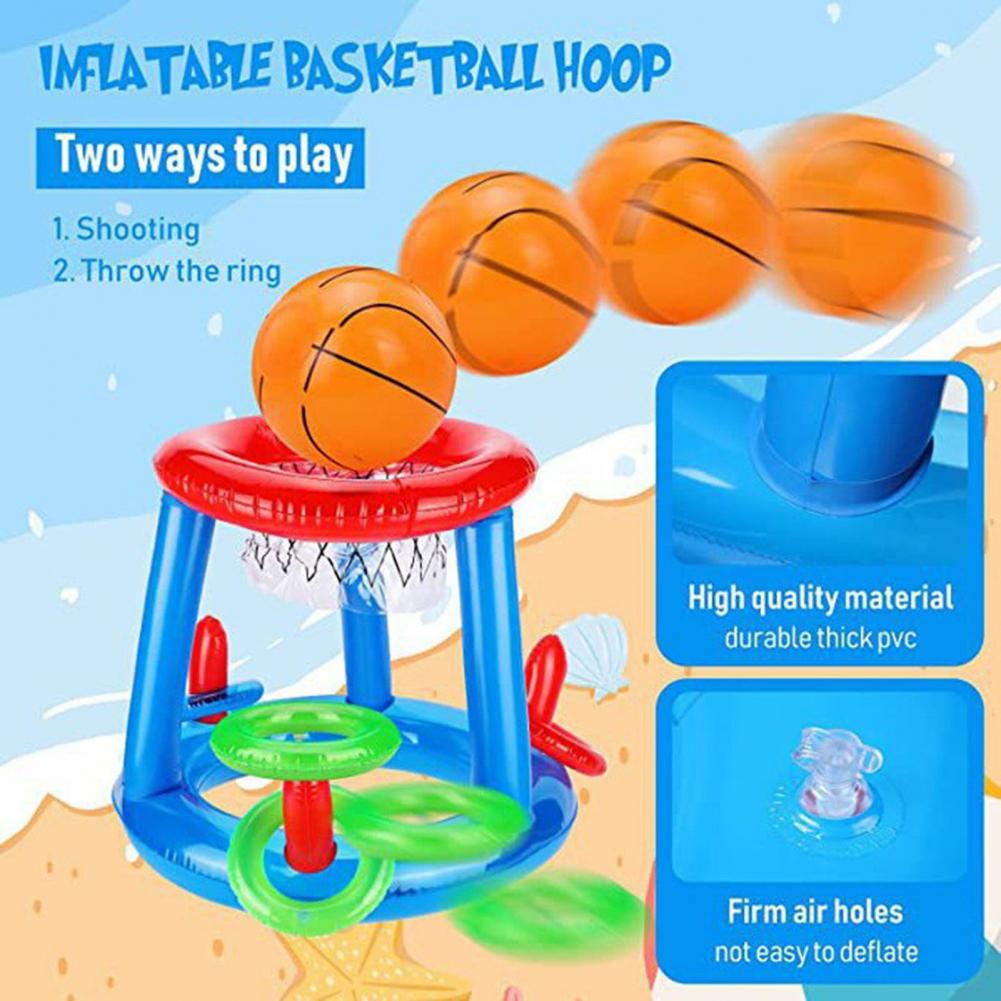 Inflatable Basketball Hoop & C - Pool Float Ring Inflatable review and price