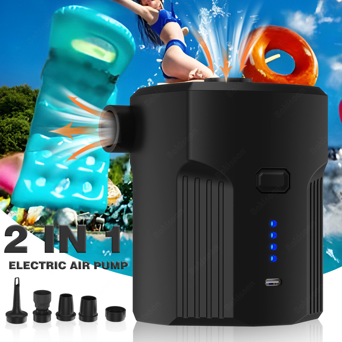 Portable Electric Air Pump for - Pool Lounger Inflatable review and price