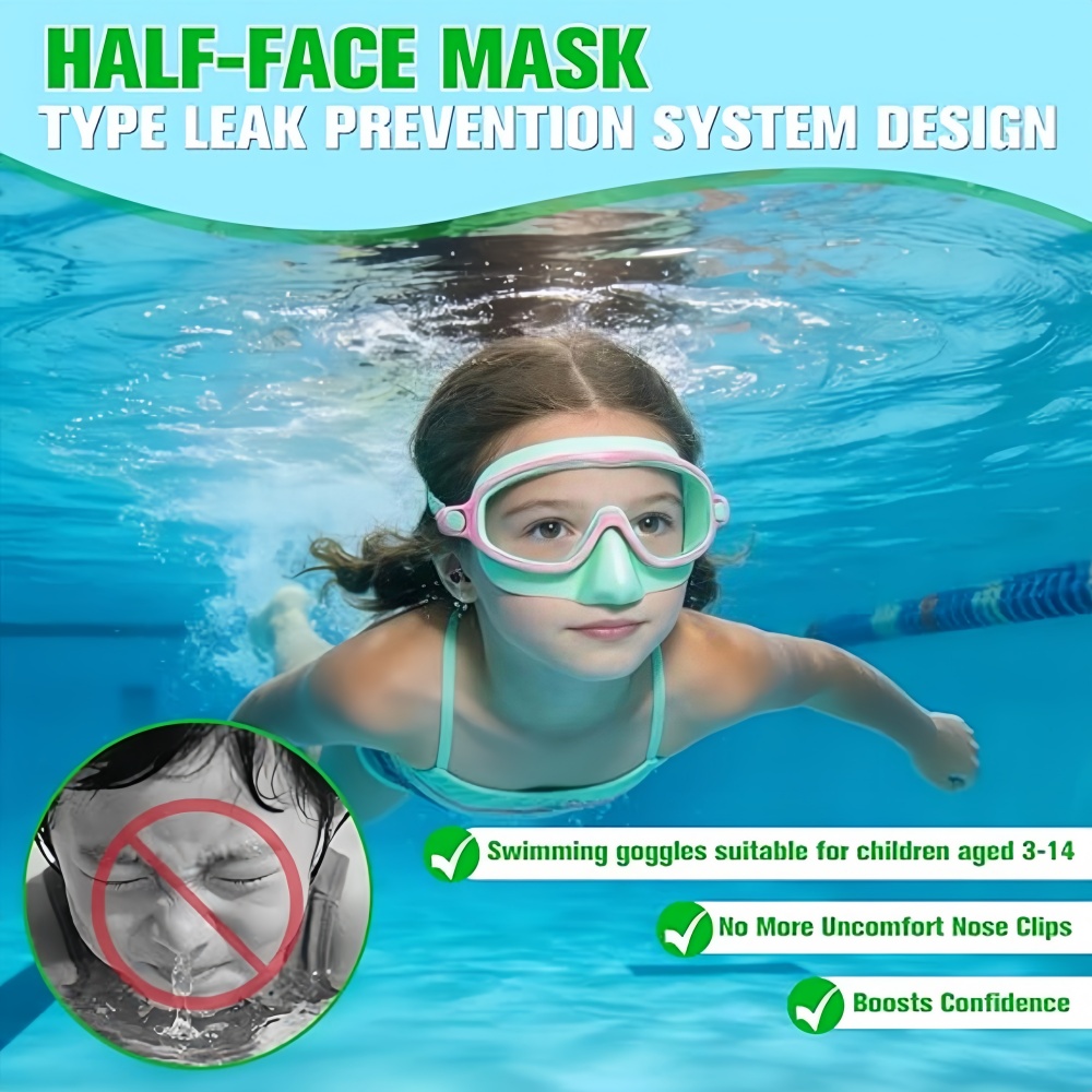 Kids Swimming Goggles with Nos - Swim Goggles Anti Fog Uv review and price