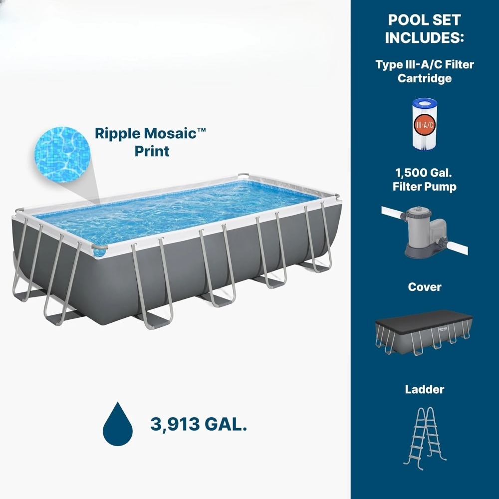 Rectangular Metal Frame Above  - Pool Ladder Above Ground review and price