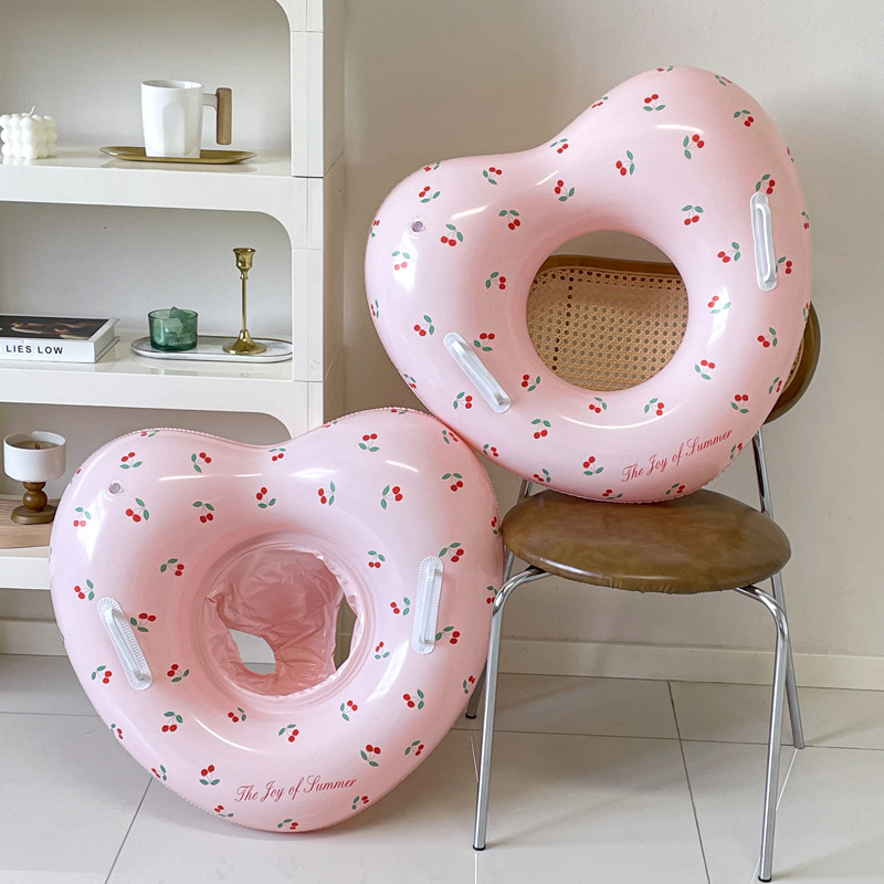 1Pcs Cherry Swim Ring Inflatab - Pool Float Ring Inflatable review and price