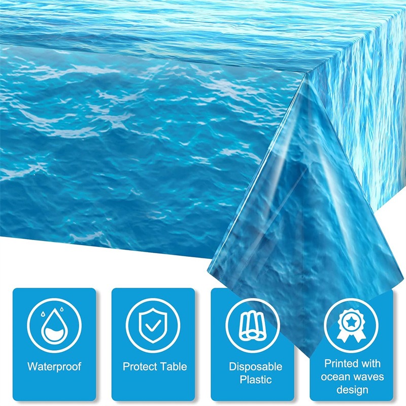 Blue Ocean Wave Pattern Dispos - Pool Cover Waterproof review and price